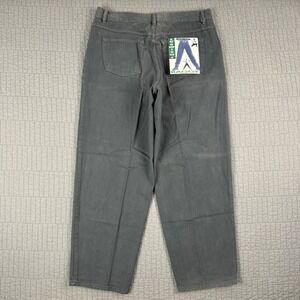 Vtg‎ 70s Anchor Blue Baggy Jeans Men 38x30 (35x30) Gray Talon Zipper Skater NWT